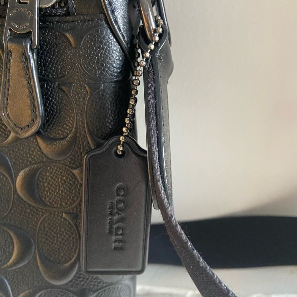 Coach Men Houston Flight bag in signature/crossbody bag/messenger bag - Picture 5 of 10